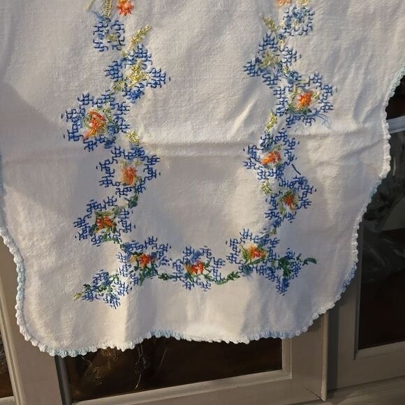 Vintage / Antique Needlepoint Kitchen Towel - Picture 7 of 10